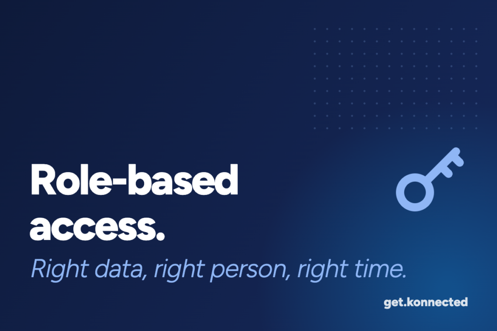 Role-based access. Right data, right person, right time.
